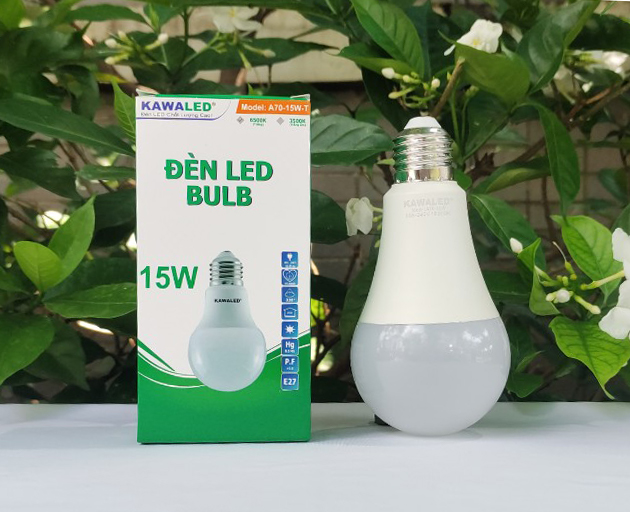 Đèn LED bulb tròn Kawaled 15w