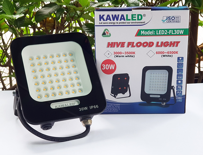 Đèn Led pha 30w bảo hành chính Kawaled 2 năm
